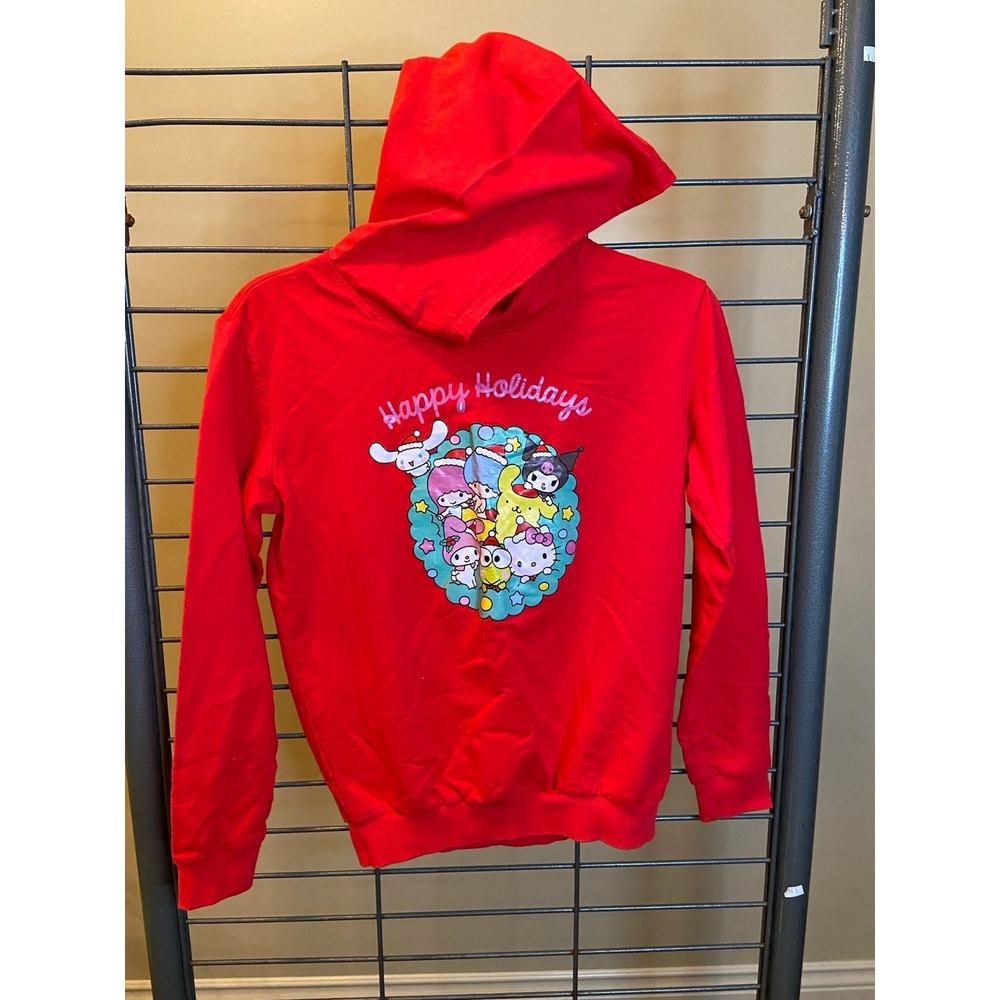 Happy Holidays Red Sanrio Graphic‎ Hoodie Size Large